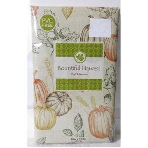 Elrene Home Bountiful Harvest Vinyl Flannel Back Tablecloth